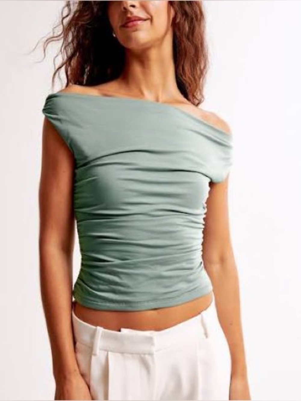 Abercrombie & Fitch Green Crop Top S